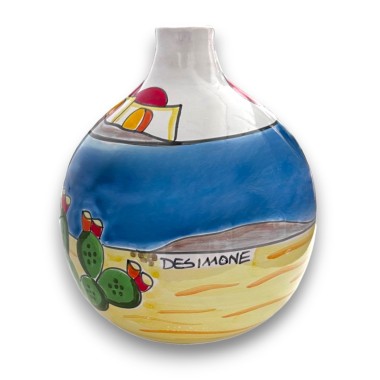 Handmade ceramic vase Dammusi Elaborato de simone pottery Handmade ceramic vase Dammusi Elaborato de simone pottery